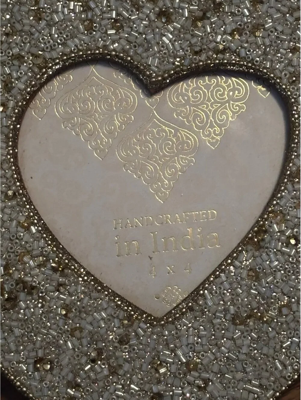 Set of Two Decorative Heart-Shaped and Love-Themed Photo Frames